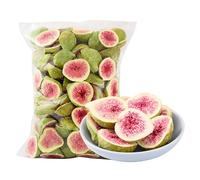 Freeze Dried Figs, Dried Fruit Chips, Ready To Eat Fruit Crisps and Vegetable Crisps, Dehydrated Figs, Vegetable Jerky Snacks, Vegan, Snack Foods (125g)