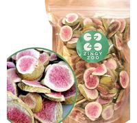 Freeze Dried Figs Slices | XXL 500g Natural | No Added Sugar | Gluten Free Healthy Snack, Cake Decoration, Smoothie | Dry Figs Raw Freeze Dried Snack | Fresh Figs Dried to Perfect Fig Snack | ZingyZoo