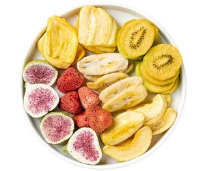 Freeze Dried Fruit Mix 120g| Dried Banana, Jackfruit, Kiwi, Yellow Peach, Fig, Strawberry, 100% Natural Dried Tropical Fruit Mixture,No Add Sugar, Gluten Free, Vegan, , Vegan & Vitamins Retained