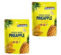 Freeze-Dried Fruit Pineapple Chips, Pack of 2, Non GMO, Kosher, No Add Sugar, Gluten free, Vegan, Holiday Gifts, Healthy Snack 0.35 Ounce