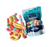 Freeze Dried Gummy Worms 30g - Frost Bites Crunchy Candy | Explosively Sweet & Crispy | Gluten-Free Treat