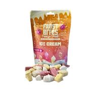 Freeze Dried Ice Cream Snack 30g - Frost Bites | Real Ice Cream, Crumbly & Creamy Texture | Vegan & Gluten-Free | Strawberry, Vanilla & Mango Flavours