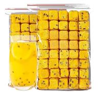Freeze Dried Passion Fruit Chunks (100g/bag) Supplement Natural Nutrients, Can Be Consumed After Pouring Water, Fruit Snacks, Fresh and Delicious, Healthy Fruit Tea, Leisure Snacks (5 Bags)