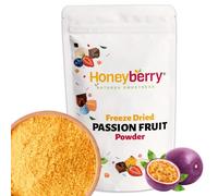 Freeze Dried Passion Fruit Powder 100g - Made from Natural Products - Finely Milled Dehydrated from Frozen Tropical Exotic Passionfruit Powder for Baking, Icing, Cake Decorations, Smoothies, Yoghurts
