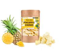 Freeze Dried Pineapple Chunks with no additives for Snacks, Natural Cake Decoration, Smoothies, Kombucha Homemade Granola or muesli, Camping (40g)