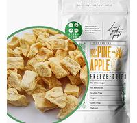 Freeze Dried Pineapple Pieces | 100% Pure Natural Raw Unsweetened Pineapple Chunks Freeze Dried Fruit | Pure Fruit Bites as Freeze Dried Candy from Fresh No Additives Instead Candied Pineapple (100g)