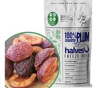 Freeze Dried Plums Halves | Natural Raw Unsweetened made from Plums Fresh | Freeze Dried Fruit | Instead Prunes or Prune Juice | Pitted Prunes Gluten Free Snack Fruits | ZingyZoo