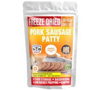 FREEZE DRIED PORK PATTY Cooked | Family Pack, 2 lbs, 30-Year Shelf Life, No Refrigeration Needed | Perfect for Backpacking, Camping, Emergencies, and Food Storage |MRNA FREE - Freeze Meat - Preserving