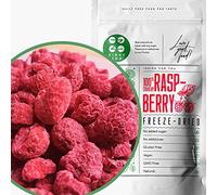 Freeze-Dried Raspberries | Premium Vegan Raw Freeze Dried Fruit | Freeze Dried Raspberries Whole Pieces of Raspberry | Dried Berries Dehydrated Raspberries Snacking, Baking, Cocktails, Drinks (90g)