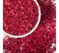 Freeze Dried Raspberry Pieces 50g - Freeze-Dried Raspberries Small Piece Crumbs Bits Nibs Fruit Sprinkles Freezer Dry Bulk 100% Natural Raw for Baking Breakfast Porridge Smoothies Cake Decoration