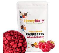 Freeze Dried Raspberry Whole & Broken 1kg - No Added Sugar, 100% Natural, Gluten Free, Vegan Friendly