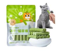 Freeze Dried Raw Cat Food, Hairball Removal Gentle Cat Toys, Grass Stick Stress Relief for Living Room or Bedroom Owner