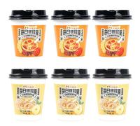 Freeze dried red date white fungus soup, instant rock sugar snow pear tremella suop, nutritious breakfast Congee, tremella and oatmeal Congee, instant food, dessert Dim sum (Mix 2 flavors,4 cups)