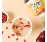 Freeze dried red date white fungus soup, instant rock sugar snow pear tremella suop, nutritious breakfast Congee, tremella and oatmeal Congee, instant food, dessert Dim sum (Red date flavor,4 cups)