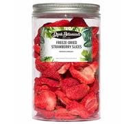 Freeze Dried Strawberries | 60 + Slices | 100% Natural & Edible | For Baking, Garnishing, Cakes, Desserts, Cocktails | Dry Strawberry Pieces | | Drink Botanicals Ireland | 25Grams, 0.88 Oz | PET Jar
