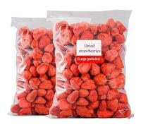 Freeze Dried Strawberries, Dehydrated Strawberries,Dried Vegetables and Fruits, Fruit Chips, Ready To Eat Fruit Crisps, Vegan, Snack Foods (250g)