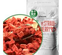 Freeze Dried Strawberry Dices | 100% Natural Premium Fruit Skinny Sprinkles Strawberry Bits | Raw Baking, Smoothies or Cake Decoration Make Freeze Dried Sweets | Dry Strawberries Pieces | ZingyZoo
