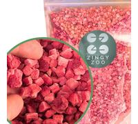 Freeze Dried Strawberry Dices | XL 300g Natural Premium Fruit Skinny Sprinkles Strawberry Bits | Raw Baking, Smoothies or Cake Decoration Make Freeze Dried Sweets | Dry Strawberries Pieces ZingyZoo