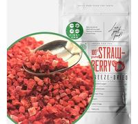 Freeze Dried Strawberry Pieces | 100% Natural Premium Fruit Skinny Sprinkles Strawberry Bits | Raw Baking, Smoothies or Cake Decoration Make Freeze Dried Sweets | Dry Strawberries Pieces | ZingyZoo