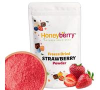 Freeze Dried Strawberry Powder 100g - Freeze Dried Fruit Powder - 100% Natural, No Added Sugar or Preservatives Strawberry Powder