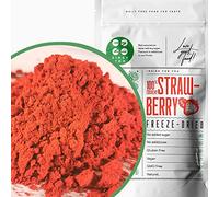 Freeze Dried Strawberry Powder | XL 500g Natural Raw Premium Freeze Dried Fruit Powder | No Added Sugar Perfect for Fruit Smoothies Food Colouring or Baking | Dehydrated Strawberries to Powder