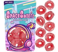Freeze Dried Strawberry Rings - SpaceSweets - 50gsm - Halal suitable, Freeze Dried Candy, great for gifts, kids and the whole family, exciting new textures and sweet experience