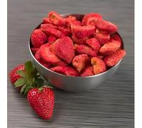 Freeze Dried Strawberry Slices 50g - Freeze-Dried Sliced Strawberries Slice Fruit Chips Freezer Dry Bulk 100% Natural Unsweetened Raw for Baking Breakfast Porridge Smoothies Cake Decoration
