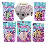 Freeze Dried Sweets Box - UFO Variety Boxes - Multiple Sizes And Flavours - Bestseller, Sour and Chocolate Box - Space Sweets - The Ultimate Sweet Gift Box (Sour Box (5 Packs))