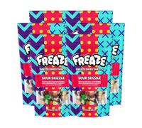 Freeze Dried Sweets Retro Candy, Crunchy Fruit-Candy, Tangy Fruity Snacks, Vegetarians, Vegan and Halal Treats, Gluten Free Sour l Fruity Rainbow (Pack 6, Small Pouch (50gram))