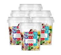 Freeze Dried Sweets Retro Candy, Crunchy Fruit-Candy, Tangy Fruity Snacks, Vegetarians, Vegan and Halal Treats, Gluten Free Sour l Fruity Rainbow (Pack 6, Tub (100gram))