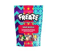 Freeze Dried Sweets Retro Candy, Crunchy Fruit-Candy, Tangy Fruity Snacks, Vegetarians, Vegan and Halal Treats, Gluten Free Sour l Fruity Rainbow (Pack 1, Big Pouch (100gram))