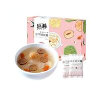 Freeze dried tremella flour,instant breakfast,healthy nutritious porridge,Lotus Seed and Lily Soup，Tremella Soup Sweet Scented osmanthus，Instant Congee, dessert (Red Dates,10 packs)