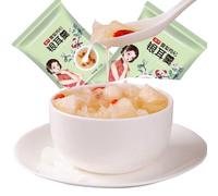 Freeze dried Tremella soup 5.29 oz/150g (15g * 10 bags/bag) white fungus Starch Soup Powder, Snow pear medlar Snow fungus soup, instant breakfast Congee, Chinese Dessert breakfast drink 冻干银耳雪梨枸杞汤