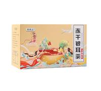 Freeze dried tremella soup,white fungus red dates cinnamon flour,Lotus root powder,90g/box,instant breakfast,healthy nutritious porridge,Chinese Specialties Desserts(pear and wolfberry flavor,2box)