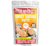 FREEZE DRIED TURKEY PATTY Cooked | Family Pack, 2 lbs, 30-Year Shelf Life, No Refrigeration Needed | Perfect for Backpacking, Camping, Emergencies, and Food Storage |MRNA FREE - Freeze Meat