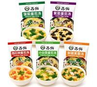 Freeze Dried Vegetable Soup Mixed Flavour 20 Packs Instant Soup Healthy Nutritious Breakfast Practical Side Dishes Gift Idea