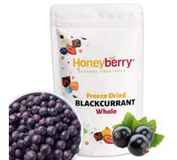 Freeze Dried Whole Blackcurrants 500g - 100% Pure and Natural Freeze Dried Fruit - Dehydrated Blackcurrants Perfect for Baking, Snacking, Cake Decorating and Desserts, Cocktail Garnish for Drinks