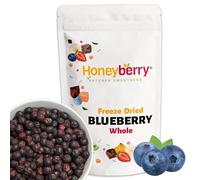 Freeze Dried Whole Blueberries 100g - 100% Natural Dehydrated Fruits - Crunchy & Intense Flavour, No Added Sugar - Natural Baking Ingredient & Topping, Snack or Smoothie Ingredient