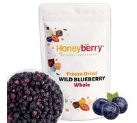 Freeze Dried Whole Wild Blueberry 1kg - 100% Natural Blueberries Grown Wild, Harvested From Lowbush - Superfood Non-GMO Freeze Dried Berry Fruit Perfect for Baking, Smoothie, Porridge Oats or Snacking
