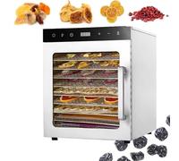 Freeze Dryer Machine for Food Dehydration, 1000W Commercial Freeze Dryer, 10 Stainless Steel Trays, Temperature 86℉~194℉, Home Food Processor for Jerky, Fruit, Meat, Beef