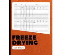 Freeze Drying Log Book: Food Batch Schedules To Record Purchases, Machine Maintenance, Expenses and More | 8.5 x 11 Inches | 100+ Pages