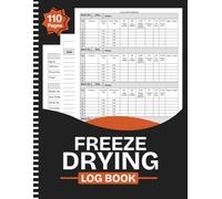 Freeze Drying Log Book: Record Batches, Shelf Loads, Dry Times, Machine Care, and Expense | Perfect for Home Freeze Dryers | Large Print 8.5" x 11" Inches, 110 pages