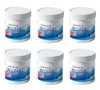 Freeze Gel Muscle & Joint Pain Relief - 6 x 200ml Tubs - Cooling Menthol Gel for Sports Injuries, Backache & Joint Stiffness - Fast Acting & Non-Greasy