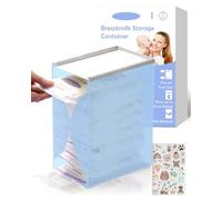 Freeze Organizer for Breastmilk Storage Bag, First-in First-Out Breastmilk Storage Containers for Fridge with Quick-Freeze Tray, Breastmilk Freezer Organizer for Breastfeeding Essentials