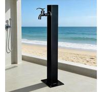 Freeze-Proof inless Steel Yard Hydrant - 60cm Outdoor Faucet with Side & Bottom Inlet, Floor-Mounted Spigot for Gs, Patios, and Irrigat Systems