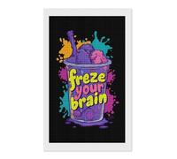 Freeze Your Brain Diamond DIY Painting Kits Square Full Drill Digital Art Craft for Home Office Wall Decor