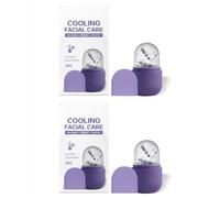 Freezeable Facial Massage Roller, 1 Piece, a Cool Jade Roller Alternative for reducing Puffiness, Firming, and Relaxing. Infused with Natural Lavender Extract. A Home spa Tool.