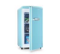Freezer 60L Table Top Mini Freezer Freestanding Upright Freezer Ice Chiller Blue [EEK: E]