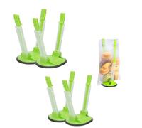 Freezer Bag Holder Stand, Food Bag Holder for Meal Prep, Space Saving Kitchen Organizer for Sandwich Ziplock Bags, Upright Baggy Rack for Fridge Freezer Storage (4 PCS)