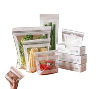 Freezer Bags - 15-12.2cm 85X Sandwich Storage Bags | Refrigerator Organization Container Leakproof Resealable Food Grade for Lunch Sandwich Prep